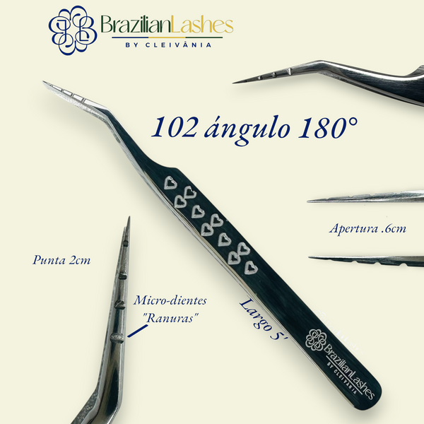 102 ángulo 180°