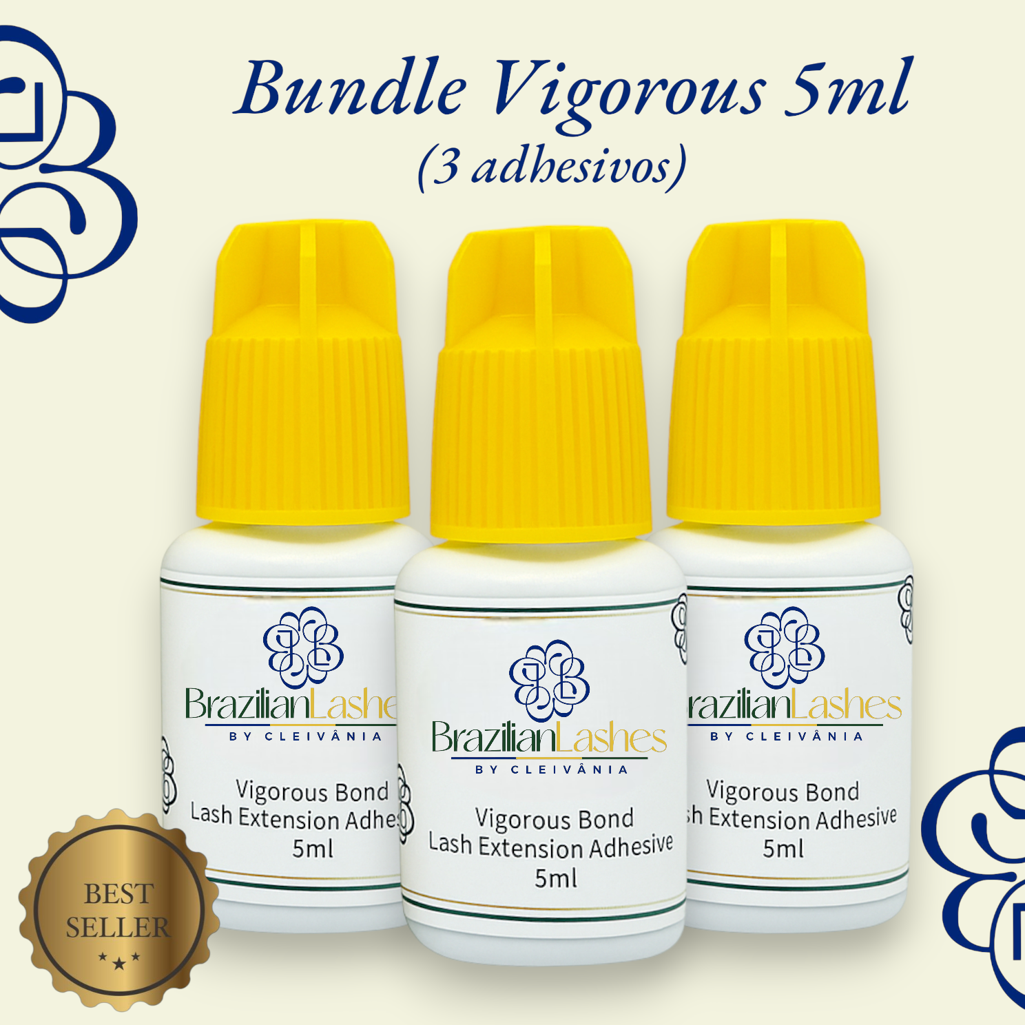 Bundle Vigorous Bond 5ML – Brazilian Lashes