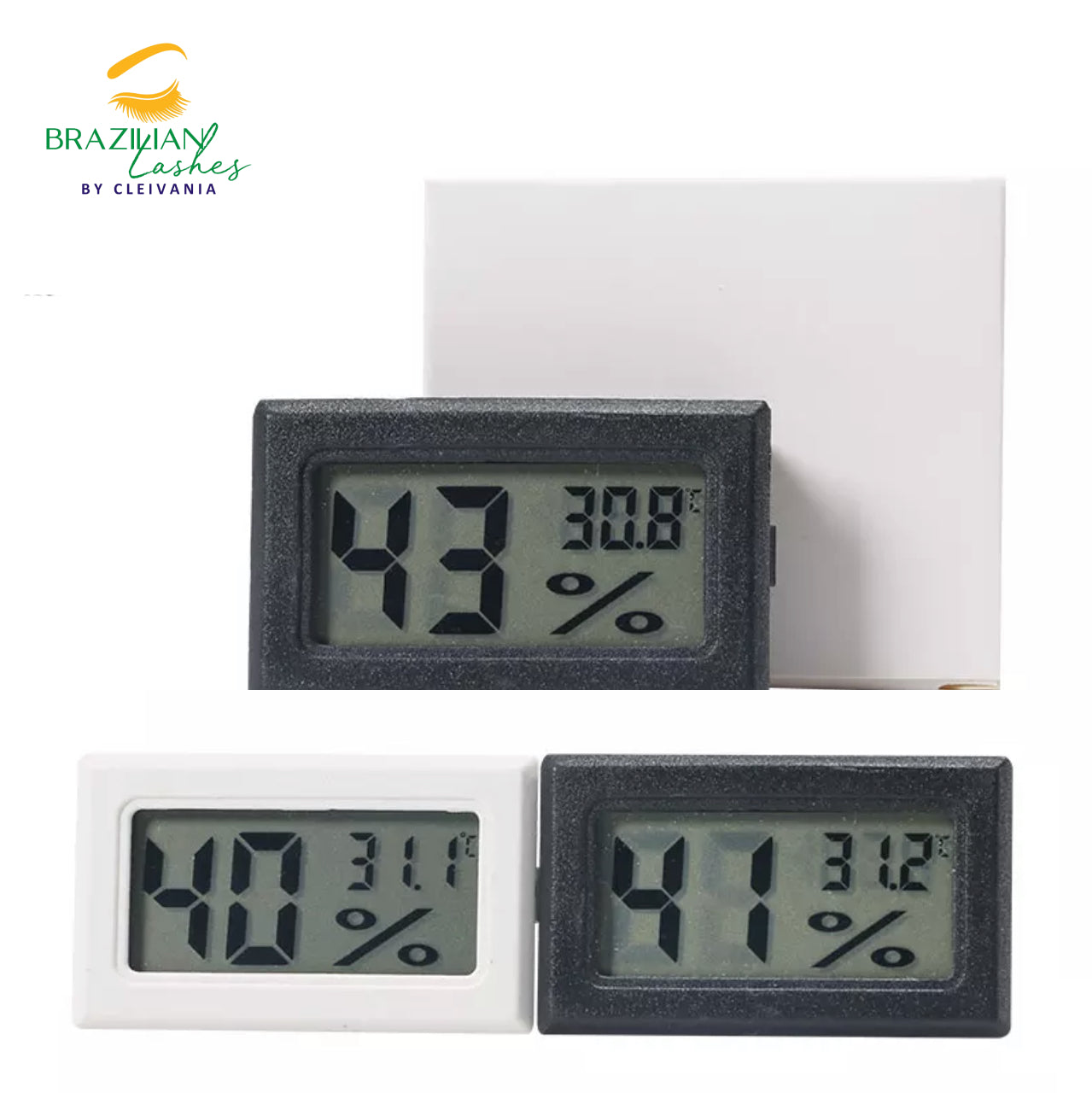 Higrómetro Digital Termómetro Reloj Humedad Temperatura – ABC LASHES